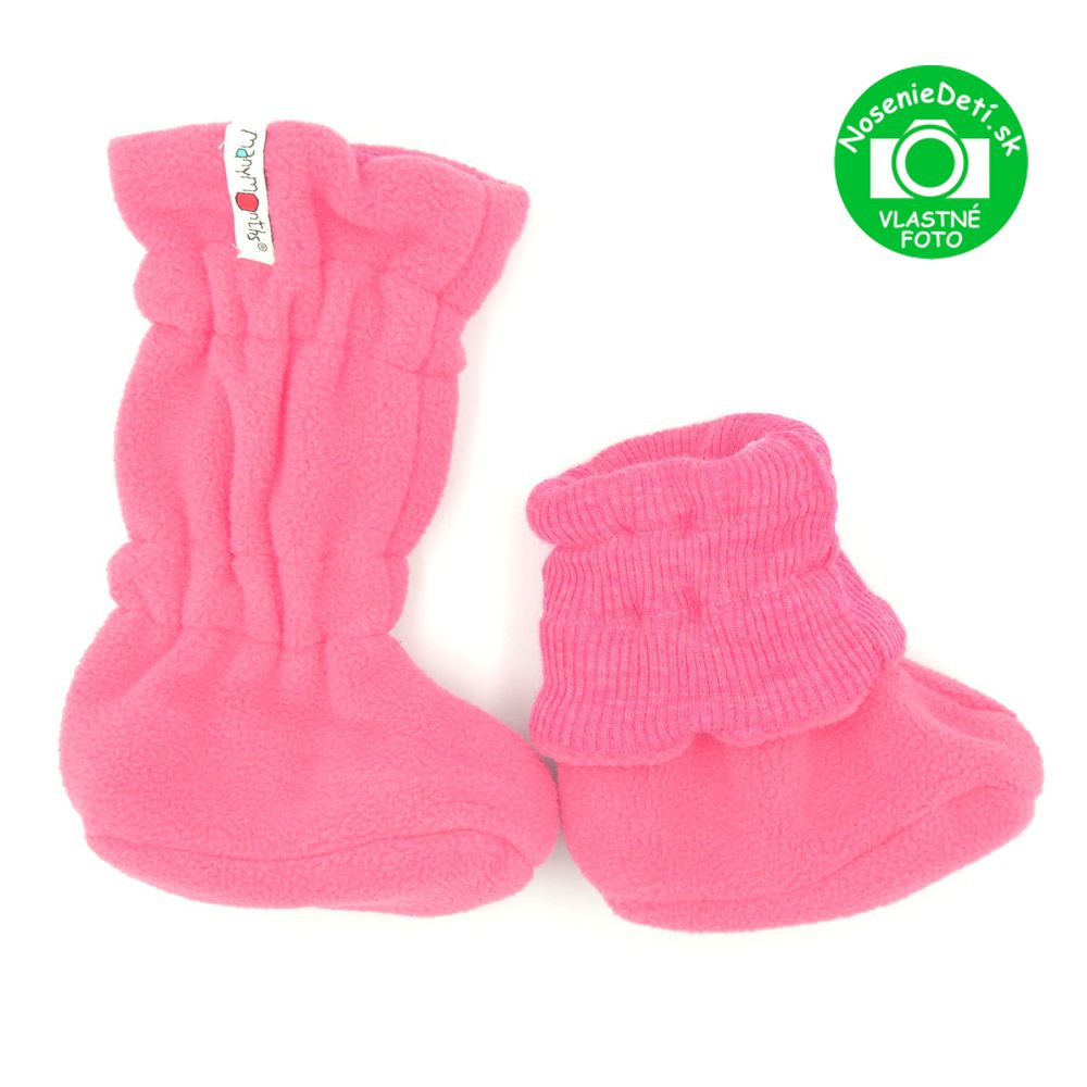 Merino detské čižmičky Manymonths Winter Pop Pink