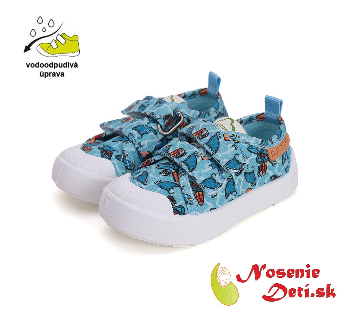 Chlapecké letní plátěnky D.D.Step C096-51352 Sky Blue Mořský svět