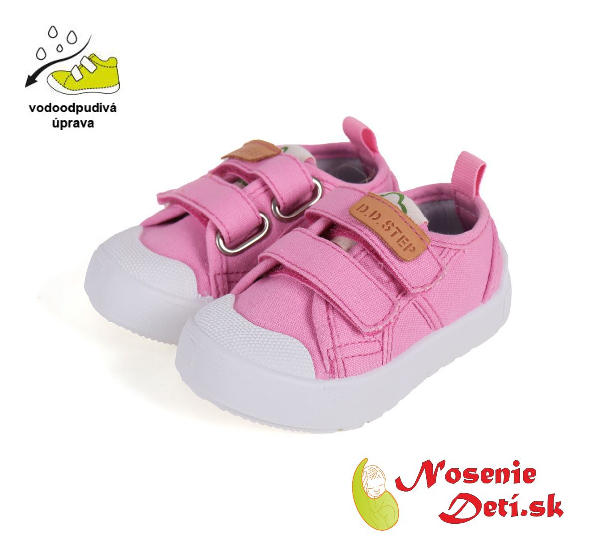 Dievčenské letné plátenky D.D.Step C096-51314E Dark Pink Ružové