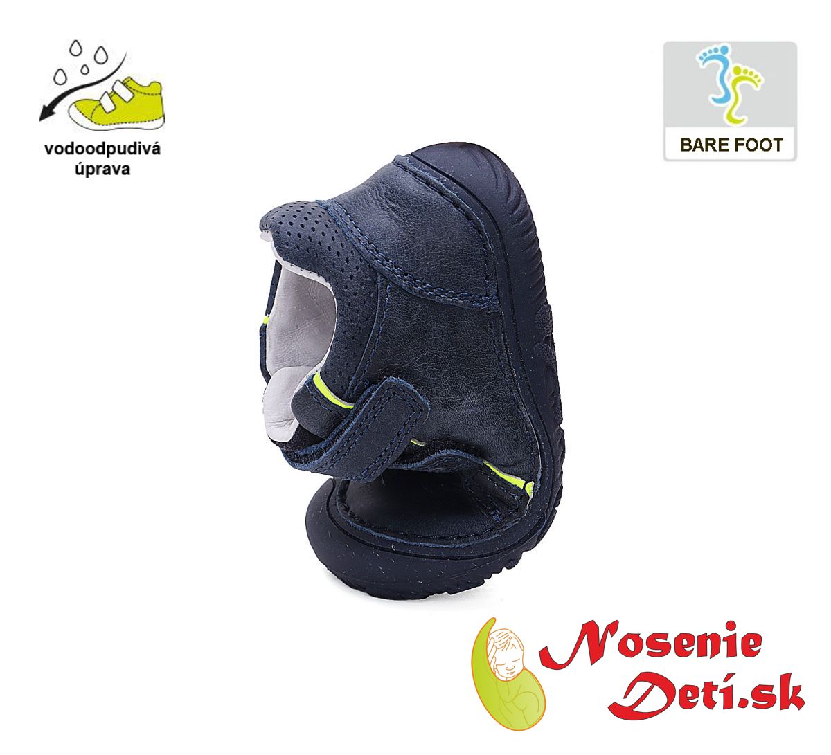 Chlapčenské barefoot kožené prechodné topánky D. D. Step Royal Blue 073-42466. Určené pre normálne/široké chodidlá. Topánky majú vodoodpudivú povrchovú úpravu.