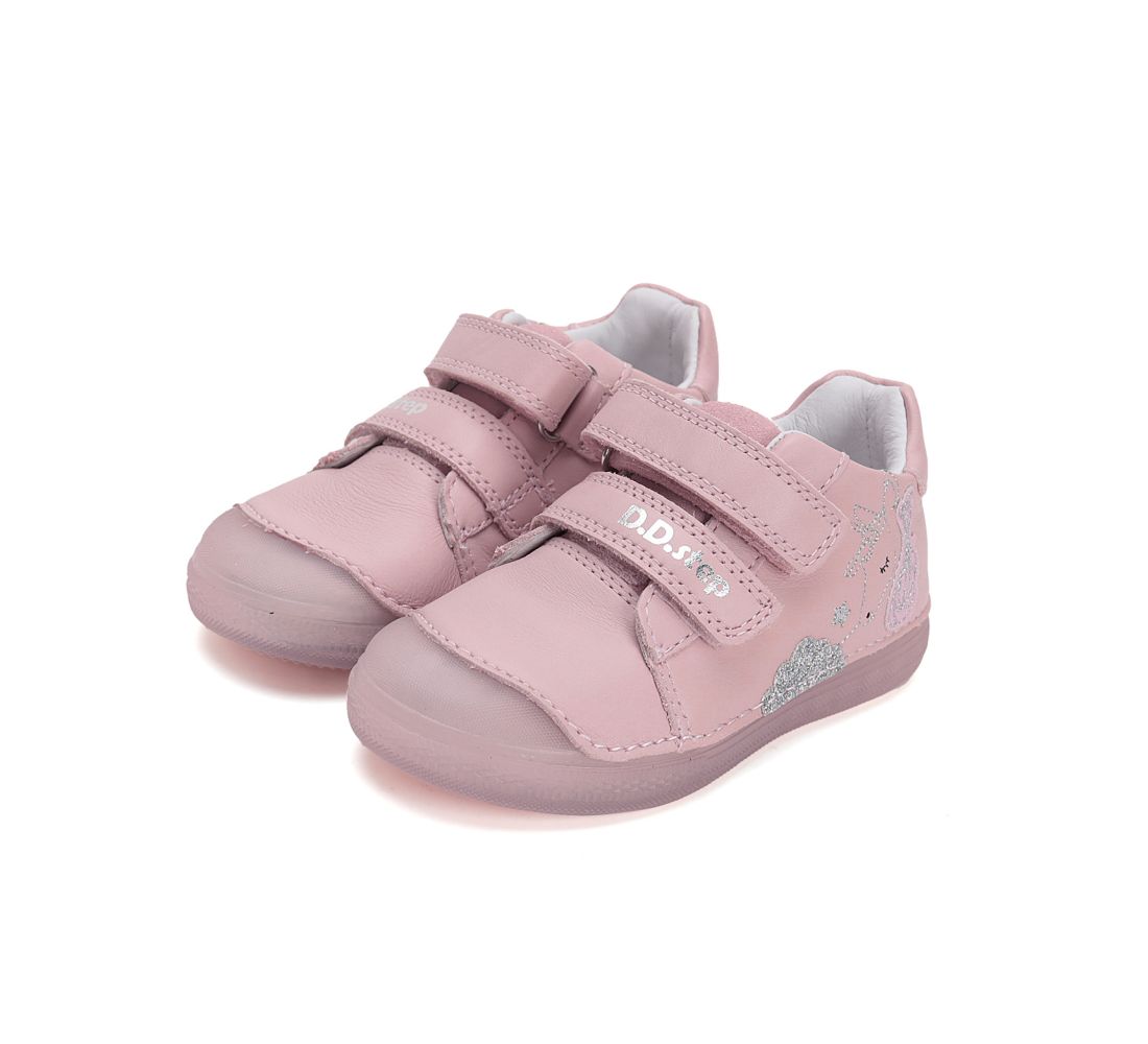 Dievčenské prechodné topánky D. D. Step Pink Jednorožec 049-51250A