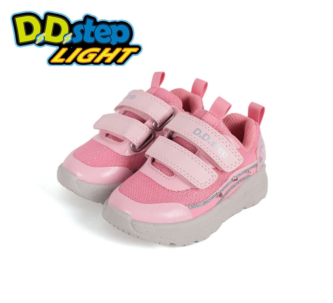 Detské ultraľahké svietiace športové tenisky D.D. Step Pink F083-51890C