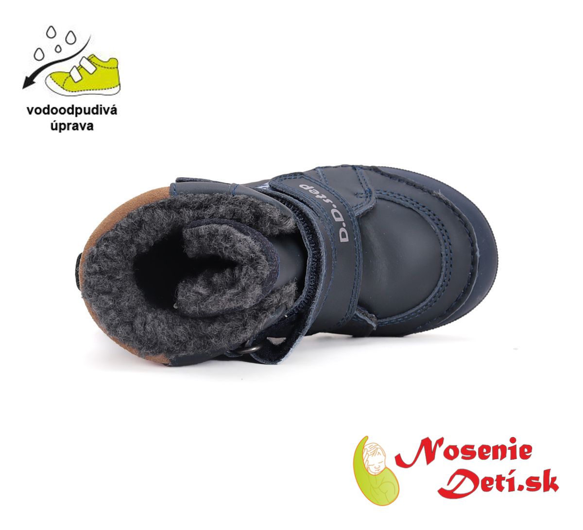 Dětské chlapecké vyšší zimní boty D.D. Step Royal Blue W068-42921B