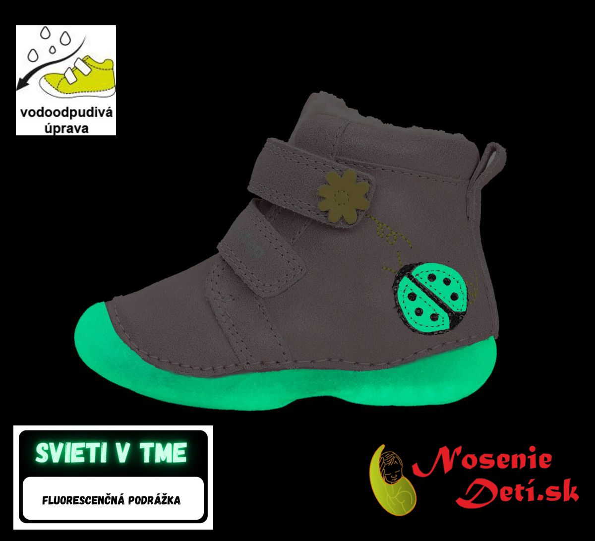 Dievčenské zimné topánky alternatíva barefoot D.D. Step Mauve Lienka  W015-42562B