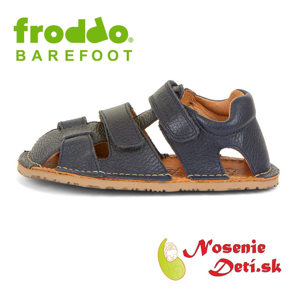 Froddo detské barefoot sandále Flexy Avi Dark Blue