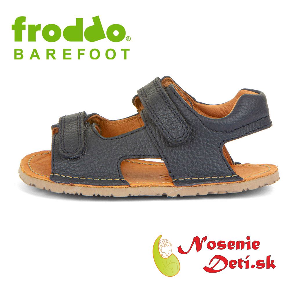 Froddo chlapčenské detské barefoot sandále Flexy Mini Dark Blue