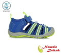 Chlapecké dětské sportovní sandály D.D. Step Modré Neon 065-384