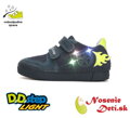 Detské blikajúce svietiace prechodné topánky D. D. Step Royal Blue Meteor 068-42389A